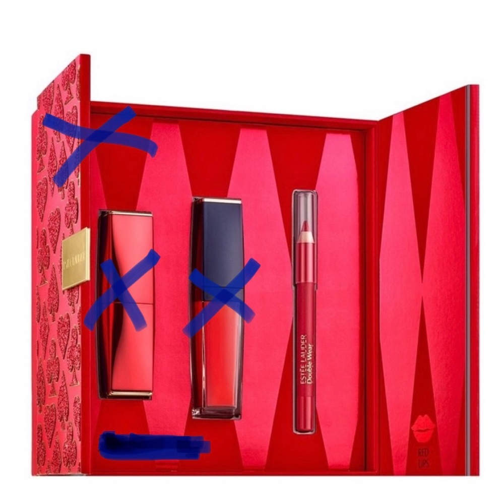 NEW ESTÉE LAUDER Double Wear Stay-In-Place Lip Pencil - Red (Deluxe Travel Size)
